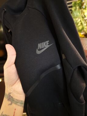 Nike Black Top with Red Logo Patch